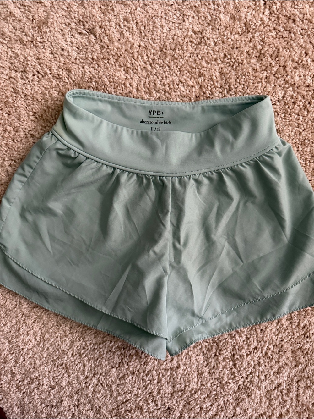 abercrombie kids Sage Green Athletic Shorts for Girls